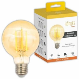 Konyks Bombilla G80 estilo Antalya E27 Wi-Fi + BT Blanco Orientable