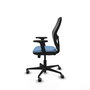PIQUERAS Y CRESPO Silla de oficina Jorquera con mecanismo Sincro/Traslack, Azul cielo y Negro