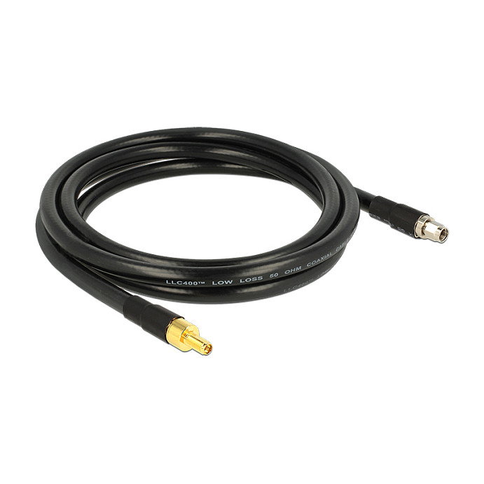 DeLOCK Cable Coaxial 2 m RP-SMA a RP-SMA CFD400/LLC400 DeLOCK Cable Coaxial 2 m RP-SMA a RP-SMA CFD400/LLC400
