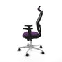 PIQUERAS Y CRESPO Silla de oficina Jorquera con mecanismo Sincro, Morado y Negro