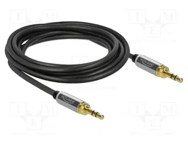 DeLOCK Cable de audio 3,5 mm con adaptador de tornillo 3 m