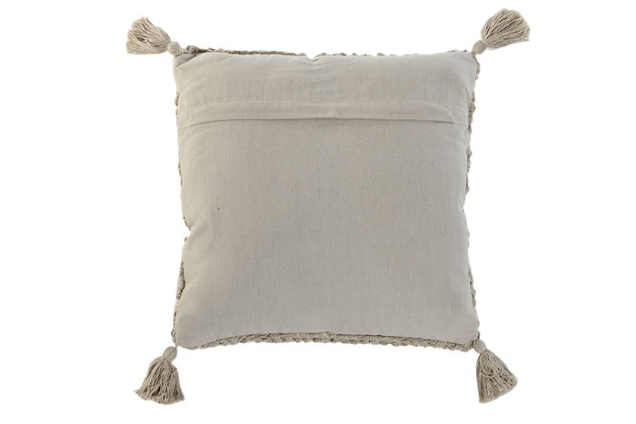 DKD Home Decor Cojín de Algodón y Yute 45x45 cm Hecho a Mano DKD Home Decor Cojín de Algodón y Yute 45x45 cm Hecho a Mano