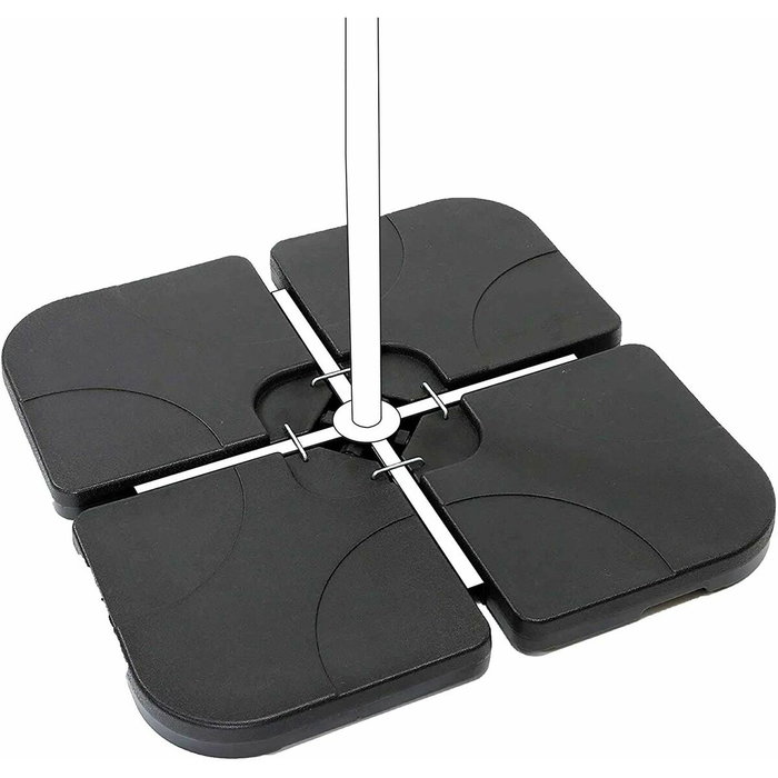 Color Baby Aktive-Soporte Parasol 4 Pzas Plástico 50X50X7,5Cm-60/80 Color Baby Aktive-Soporte Parasol 4 Pzas Plástico 50X50X7,5Cm-60/80