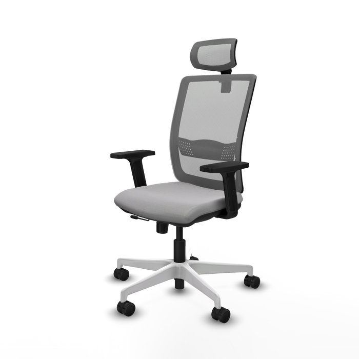 PIQUERAS Y CRESPO Silla de oficina Haches Gris con Mecanismo Sincro/Traslack PIQUERAS Y CRESPO Silla de oficina Haches Gris con Mecanismo Sincro/Traslack