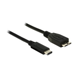 DeLOCK Cable USB 3.1 Type-C a Micro-USB B, 1 m, Negro