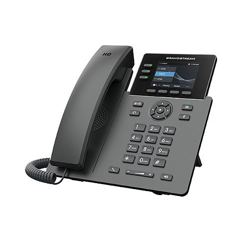 Grandstream GRP2611G Teléfono IP Carrier-Grade, 3 Líneas, Gigabit Ethernet, PoE, Negro