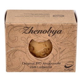 ZHENOBYA Jabon De Alepo 75-25% 200Gr Aceite De Oliva Y Laurel Limpia Y Cuida La Piel