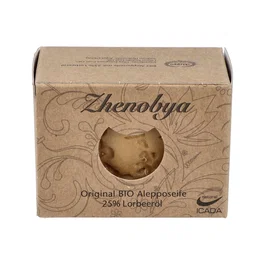 Zhenobya Jabón de Alepo 200g - Jabón Natural 75% Aceite de Oliva y 25% Aceite de Laurel para Higiene Diaria, Piel Sensible