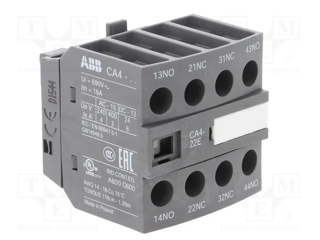 ABB Contactores auxiliares AF NC x2 + NA x2
