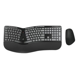 Conceptronic ORAZIO02US Kit de teclado y ratón ergonómicos inalámbricos, inglés