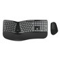 Conceptronic ORAZIO02US Kit de teclado y ratón ergonómicos inalámbricos, inglés