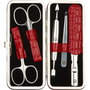Zwilling Set de Manicura y Pedicura de 5 Piezas con Estuche de Cuero