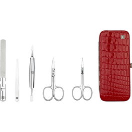 Zwilling Set de Manicura y Pedicura de 5 Piezas con Estuche de Cuero