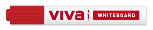Molin Rotulador Pizarra Blanca Rojo (Set de 12)