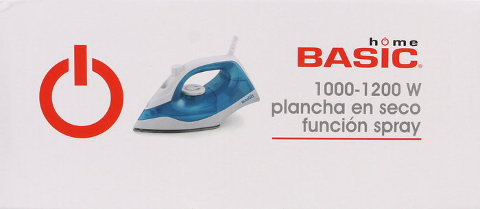 Basic Home Plancha Vapor 1000-1200W Basic Home (6 Unidades)
