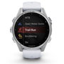 Garmin fenix 8 43mm Blanco/Plata con correa de silicona blanca