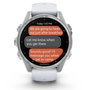 Garmin fenix 8 43mm Blanco/Plata con correa de silicona blanca