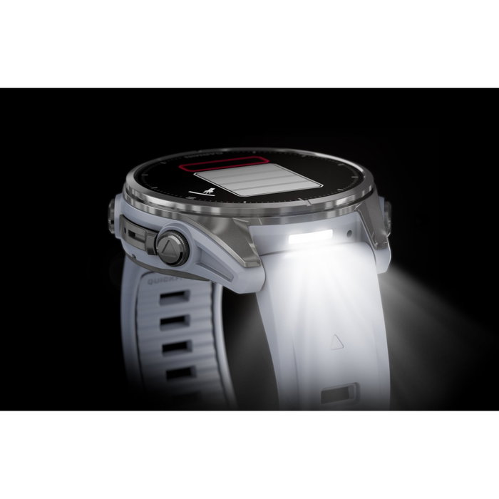 Garmin fenix 8 43mm Blanco/Plata con correa de silicona blanca Garmin fenix 8 43mm Blanco/Plata con correa de silicona blanca