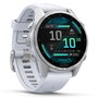 Garmin fenix 8 43mm Blanco/Plata con correa de silicona blanca