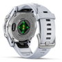 Garmin fenix 8 43mm Blanco/Plata con correa de silicona blanca
