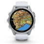 Garmin fenix 8 43mm Blanco/Plata con correa de silicona blanca