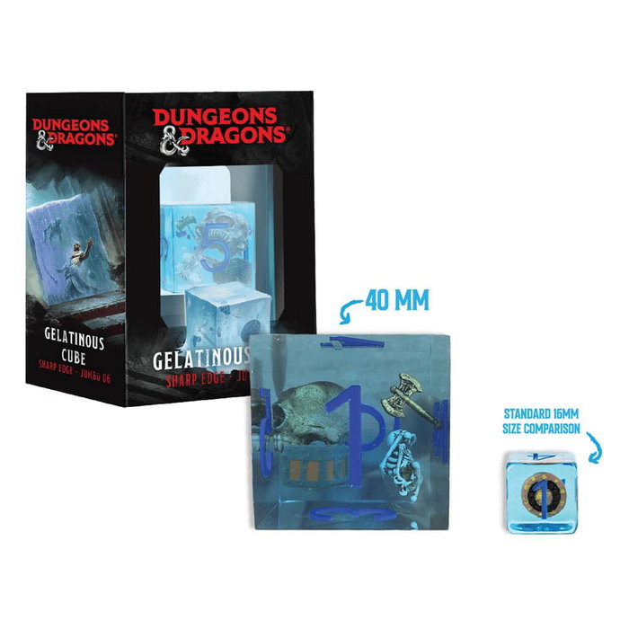 Dungeons & Dragons Jumbo dado Gelatinous Cube 4 cm Dungeons & Dragons Jumbo dado Gelatinous Cube 4 cm
