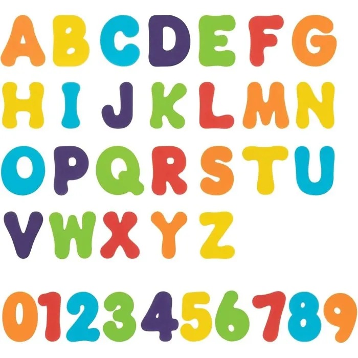 Nuby Letras y Números de Espuma para la Hora del Baño, Juguete Educativo Infantil Multicolor, NUB0048526061877, a Partir de 12 Meses