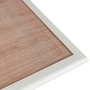 Home Deco Factory - Mesa Plegable de Metal y Vidrio Templado Blanco, 110 x 70 cm (Altura 71 cm)