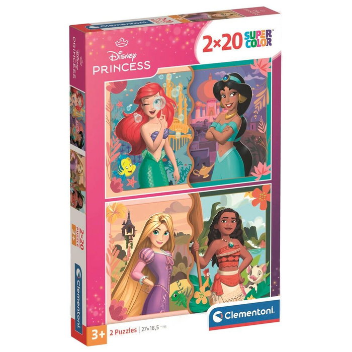 CLEMENTONI Puzzle 2x20 Princesas Disney CLEMENTONI Puzzle 2x20 Princesas Disney