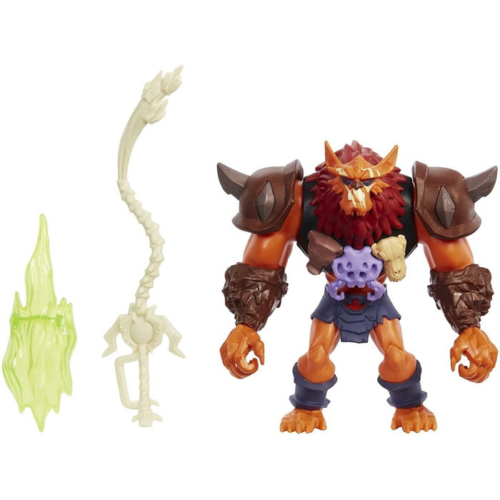 Mattel Figura Deluxe Masters Of The Universe Beast Man PVC 14 cm con Arma y Efecto Power Attack