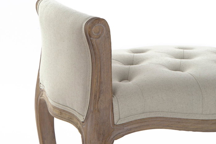 DKD Home Decor Descalzadora Tradicional Beige Natural Lino 46 x 60 x 65 cm (2 Unidades) DKD Home Decor Descalzadora Tradicional Beige Natural Lino 46 x 60 x 65 cm (2 Unidades)