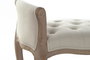 DKD Home Decor Descalzadora Tradicional Beige Natural Lino 46 x 60 x 65 cm (2 Unidades)