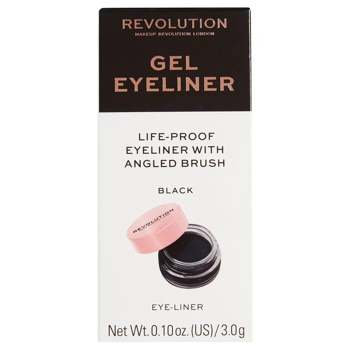 Revolution Make Up Gel Eyeliner life-proof Black 3 g