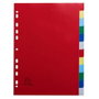 Exacompta Separadores 12 Posiciones A4 PP Flexible Opaco Colores Neutros