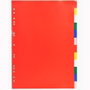 Exacompta Separadores 12 Posiciones A4 PP Flexible Opaco Colores Neutros