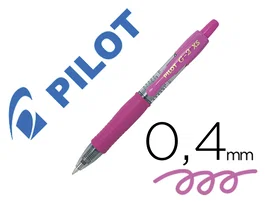 Pilot Bolígrafo G-2 Pixie Rosa Tinta Gel Retráctil Sujeción Caucho Punta 0.7mm Trazo 0.4mm