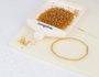 Innspiro Rocalla de Vidrio Redonda Plateado Oro Viejo 2,3mm 500g