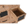 DKD Home Decor Cajonera de Abeto y Metal de 16 Cajones, Natural
