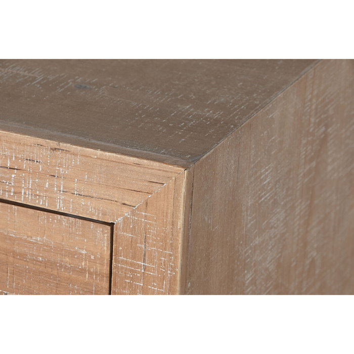 DKD Home Decor Cajonera de Abeto y Metal de 16 Cajones, Natural