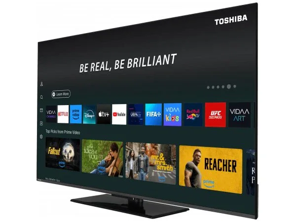 Toshiba 65QV3F63DG Televisor 65" (165 cm) 4K Ultra HD QLED Smart TV WiFi Negro con VIDAA, Dolby Vision, HDR10 y Sonido Onkyo