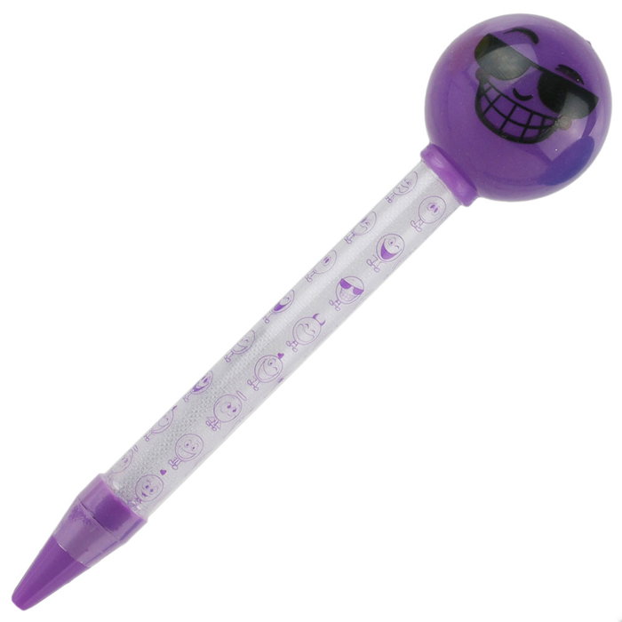 Createur de Genie Bolígrafo Luminoso con Emoticonos Surtidos que Brilla en la Oscuridad, Tinta Negra