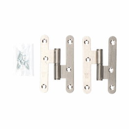 Edm Pernio sin remate modelo PN07 derecha de acero con acabado inox 100 x 58 mm (2 uds)