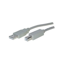 No-Name S/CONN maximum connectivity Cable USB 2.0 A a USB 2.0 B, 1,8 m, Gris