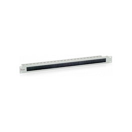 EQUIP Panel Pasacables Rack 1U con Cepillo, 19" (48.3 cm), Color Gris RAL7035, Referencia 327412