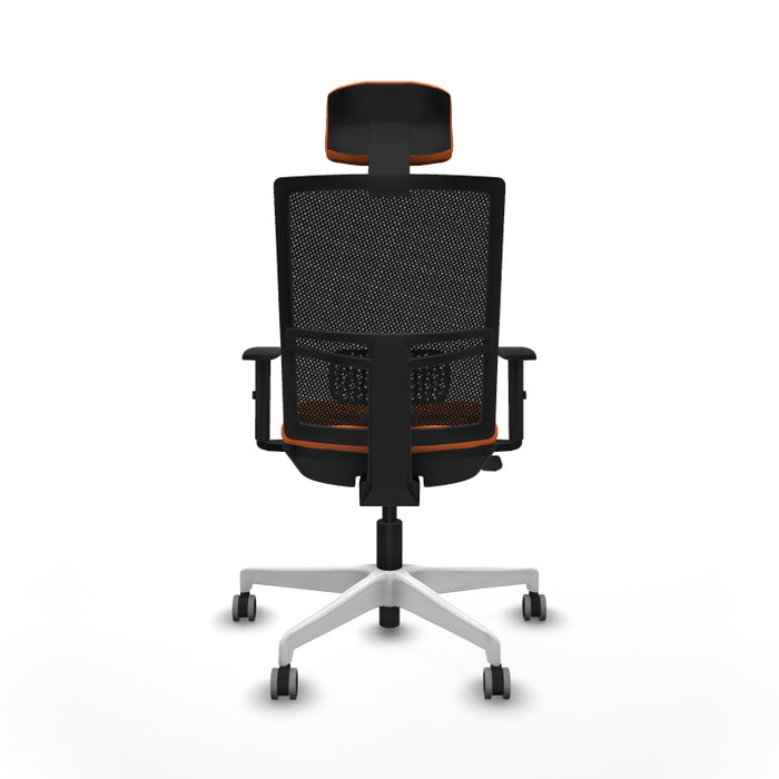 PIQUERAS Y CRESPO Silla de oficina Yunquera Naranja y Negro PIQUERAS Y CRESPO Silla de oficina Yunquera Naranja y Negro