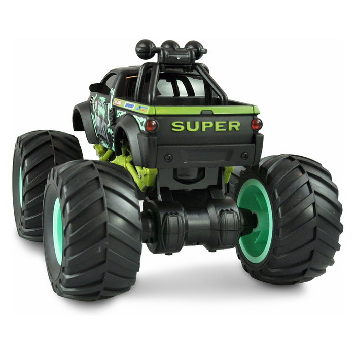 AMEWI 22484 Buggy Eléctrico RTR 1:18 con Motor Eléctrico, 2.4 GHz, 15 km/h, Batería de Litio 500 mAh, Color Negro y Verde, Para Niños y Niñas