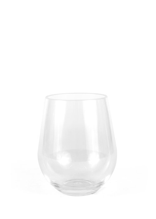 Inde Vaso de Agua La Mediterranea 450 ml, 10.4 cm Alto, Vidrio, para Agua, Jugo o Refresco (12 Unidades)