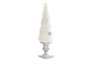 DKD Home Decor Cono de Resina y Algodón Blanco 14x52,5 cm