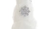 DKD Home Decor Cono Navidad Moderna Blanco Plateado Resina Algodón 52.5 x 14 cm