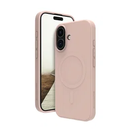 Dbramante1928 Greenland Pro MS Funda para iPhone 16 - Rosa (15.5 cm / 6.1") - Resistente a Impactos con Carga Inalámbrica - Plástico Reciclado 100%